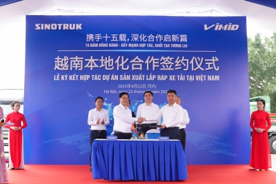 VIMID ký kết hợp tác chiến lược với SINOTRUK xây dựng dự án nhà máy sản xuất lắp ráp xe tải tại Việt Nam