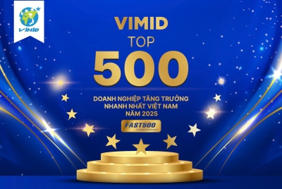 VIMID được vinh danh trong FAST 500 - Top 500 Doanh nghiệp tăng trưởng nhanh nhất Việt Nam 2025