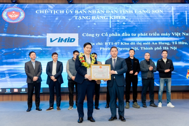VIMID dẫn đầu danh sách 10 doanh nghiệp nhận bằng khen của chủ tịch UBND tỉnh Lạng Sơn vì đóng góp lớn về số thu ngân sách nhà nước