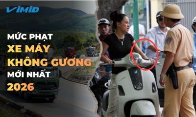 Mức phạt lỗi không gương xe máy năm 2026: Cập nhật Nghị định 168/2024/NĐ-CP