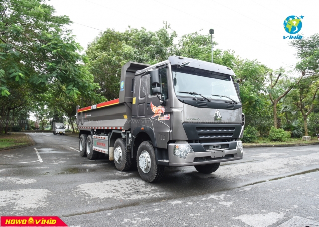 Xe ben HOWO V7G 8x4 Thùng Đúc 910MM