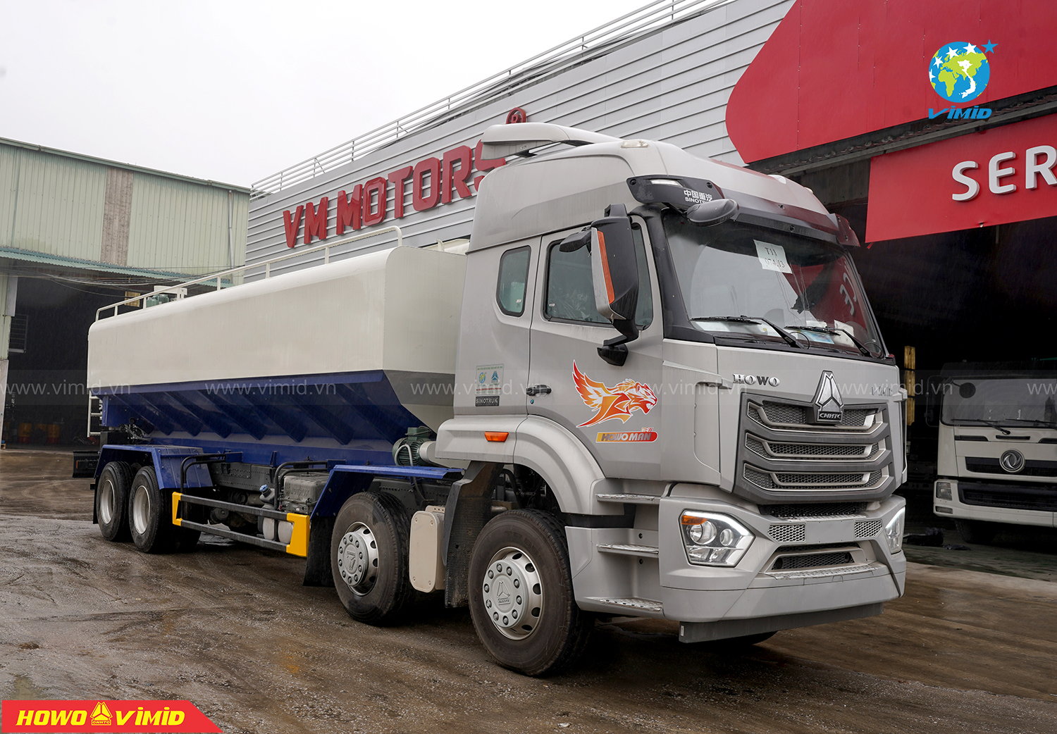 Xe Xi Téc NX 8X4 Chở Thức Ăn Chăn Nuôi 26M3 Xe Xi Téc NX 8X4 Chở Thức Ăn Chăn Nuôi 26M3