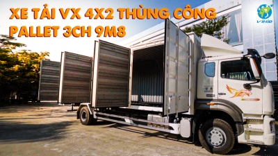XE TẢI VX 4X2 THÙNG CÔNG PALLET 3CH 9M8