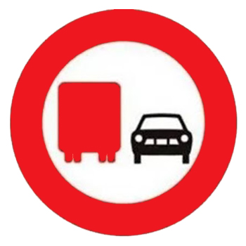 Biển báo cấm xe tải vượt p.126