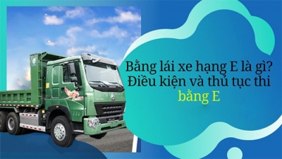 Bằng E lái được xe tải bao nhiêu tấn? Có thể nâng bằng hạng E lên hạng nào?