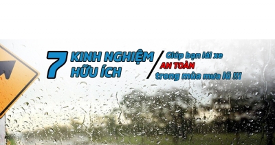 Hướng dẫn 7 nguyên tắc lái xe an toàn khi trời mưa