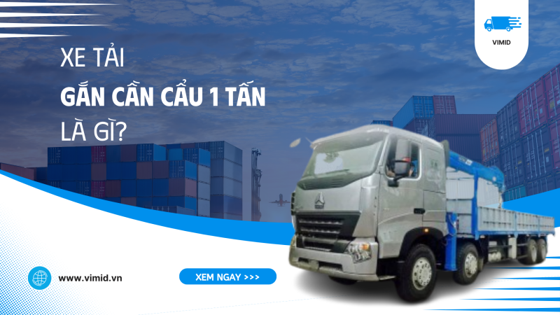 Xe tải gắn cầu 1 tấn