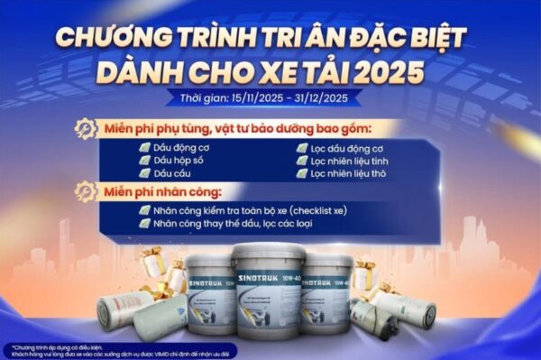 VIMID trân trọng thông báo “Chương trình tri ân đặc biệt dành cho xe tải 2025”  