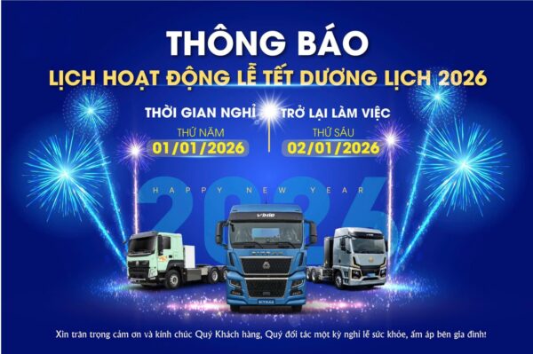 Thông báo lịch làm việc dịp lễ Tết dương lịch 2026
