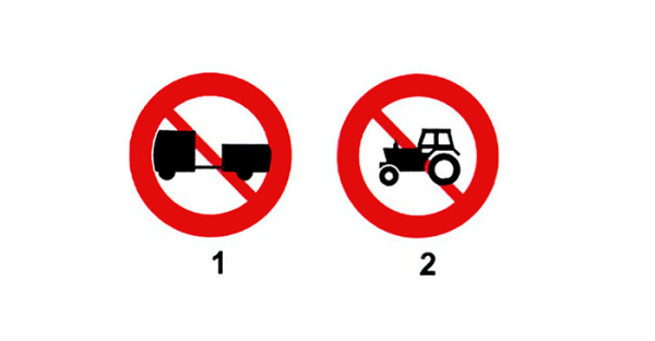 Biển báo cấm máy kéo có cấm xe tải không? Mức xử phạt khi vi phạm?