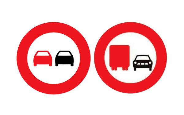 Tổng hợp biển báo cấm xe tải vượt và mức xử phạt vi phạm biển báo