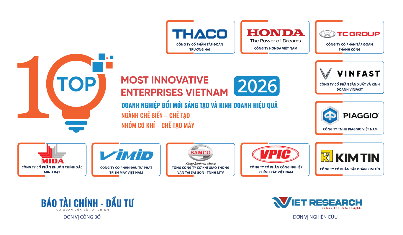 Vimid lọt top doanh nghiệp đổi mới sáng tạo top 10