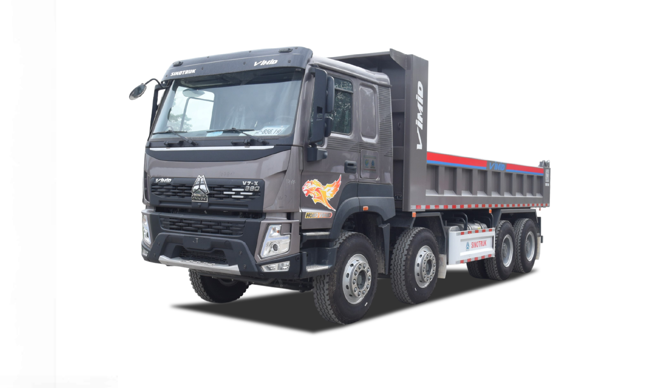 Howo V7X 380 8x4 Dump Truck – Square Shape Dump Box (8+8) 1 Howo V7X 380 8x4 Dump Truck – Square Shape Dump Box (8+8)