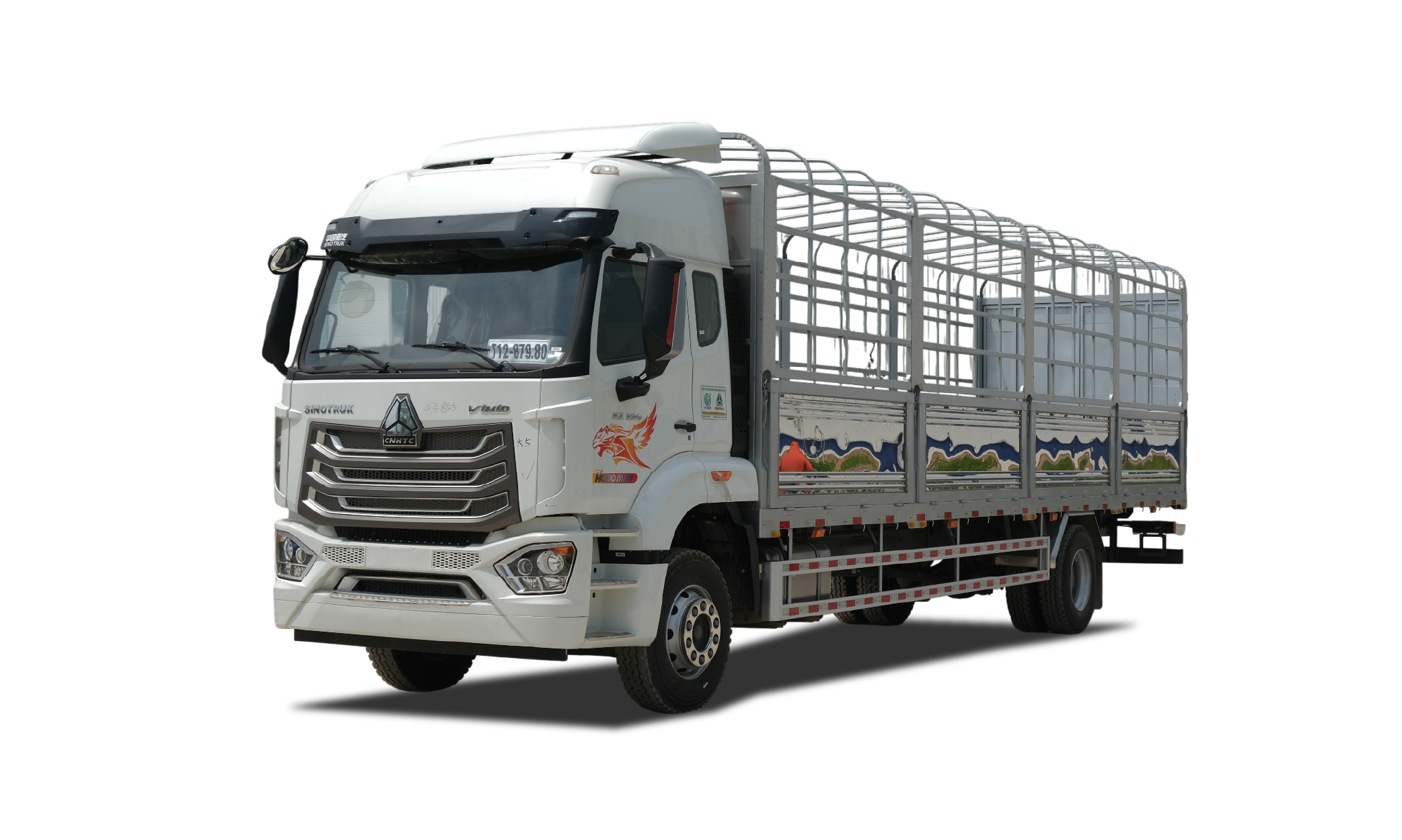 Xe tải thùng Howo NX 220 4x2 khung mui nhập khẩu 9m9 1 Xe tải thùng Howo NX 220 4x2 khung mui nhập khẩu 9m9