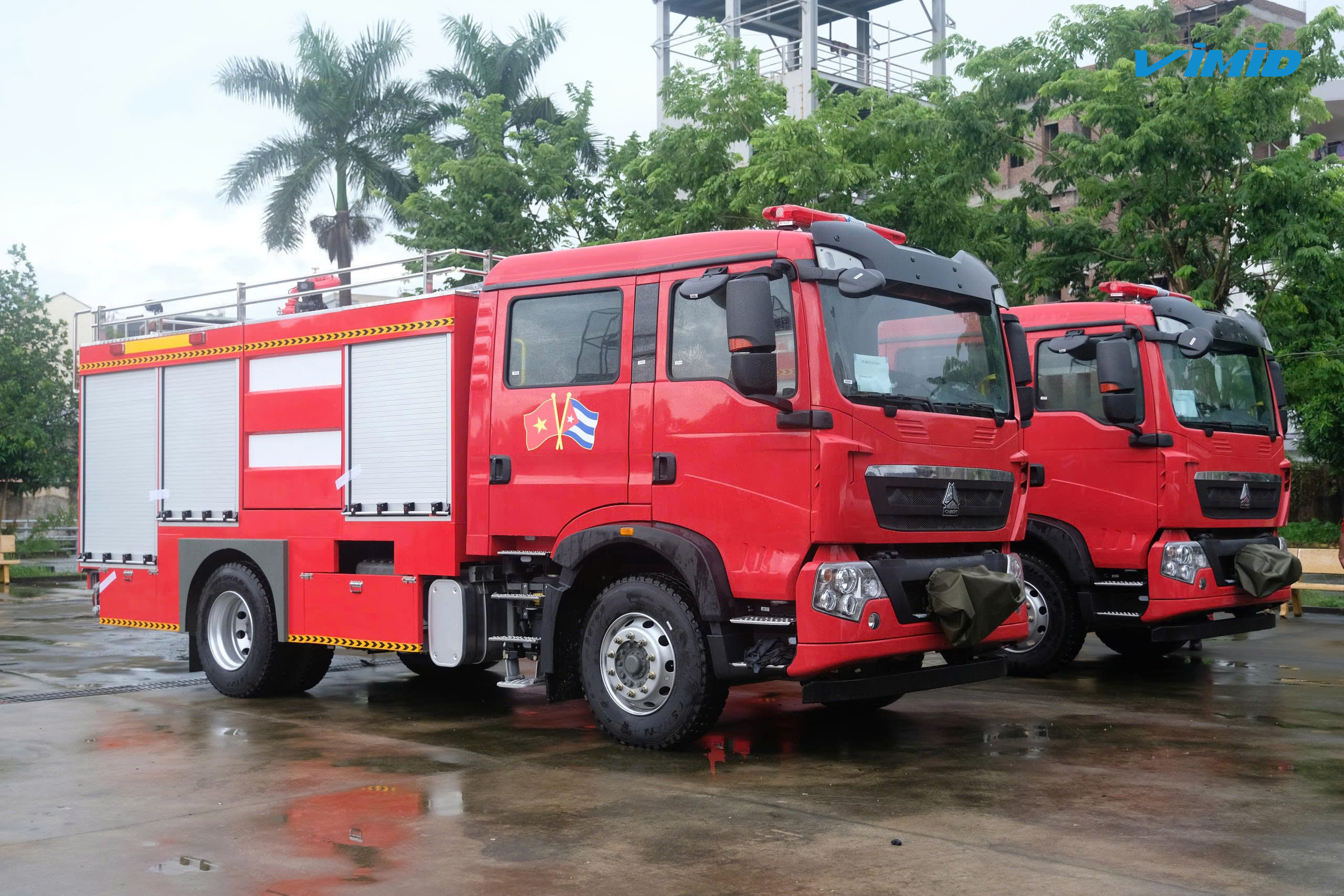 VIMID & SINOTRUK bàn giao xe PCCC chuyên dùng cho Bộ Nội vụ Cuba 5 VIMID & SINOTRUK bàn giao xe PCCC chuyên dùng cho Bộ Nội vụ Cuba