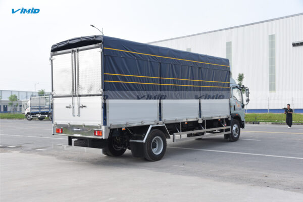 Xe tải thùng HOWO V950 4x2 khung mui bửng nhôm nâng bửng hông 7M