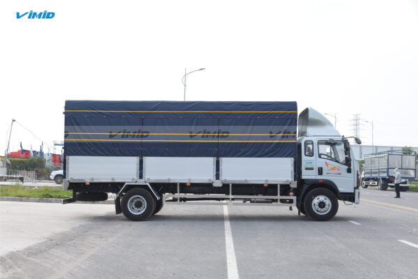 Xe tải thùng HOWO V950 4x2 khung mui bửng nhôm nâng bửng hông 7M