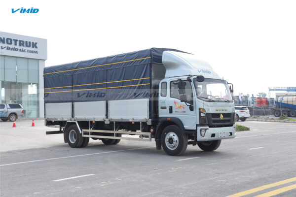 Xe tải thùng HOWO V950 4x2 khung mui bửng nhôm nâng bửng hông 7M
