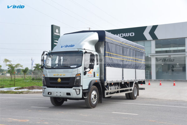 Xe tải thùng HOWO V950 4x2 khung mui bửng nhôm nâng bửng hông 7M