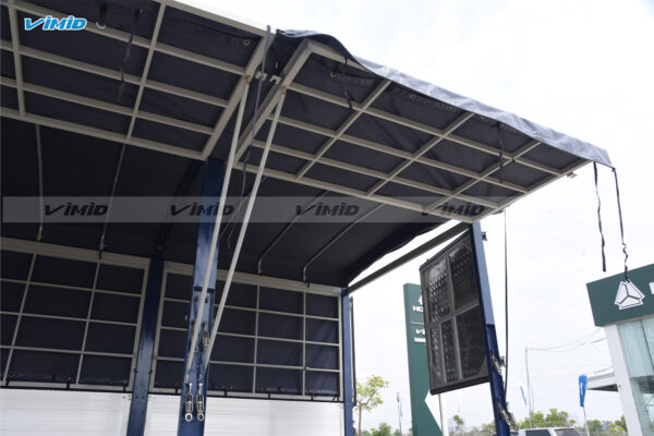 Xe tải thùng HOWO V950 4x2 khung mui bửng nhôm nâng bửng hông 7M