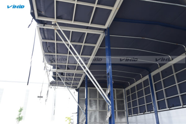 Xe tải thùng HOWO V950 4x2 khung mui bửng nhôm nâng bửng hông 7M
