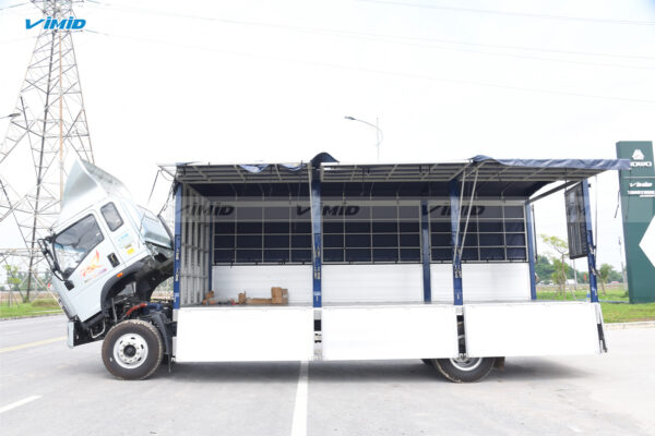 Xe tải thùng HOWO V950 4x2 khung mui bửng nhôm nâng bửng hông 7M