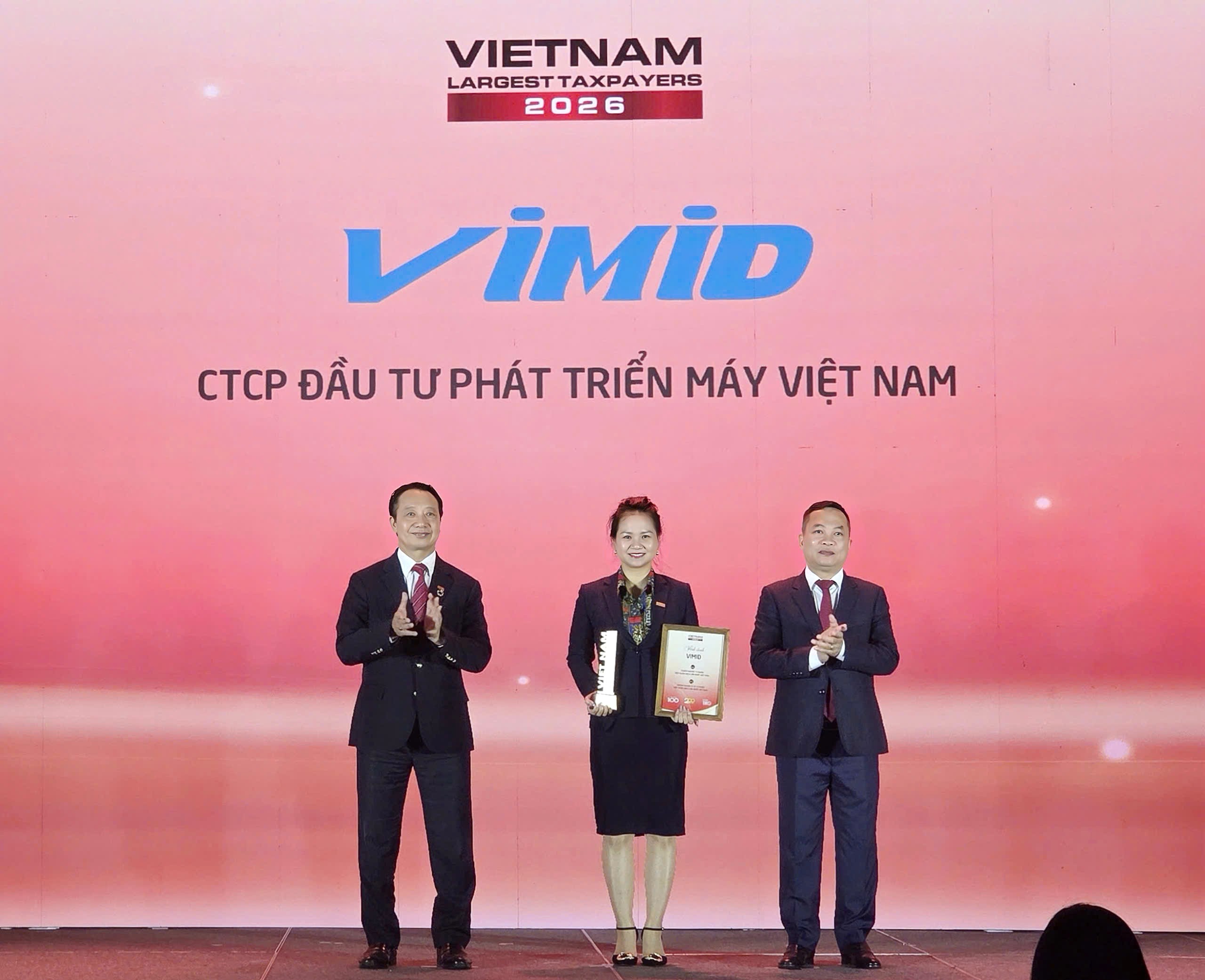 VIMID tự hào đón nhận loạt giải thưởng tại Lễ vinh danh các doanh nghiệp đóng góp ngân sách lớn nhất Việt Nam 2026