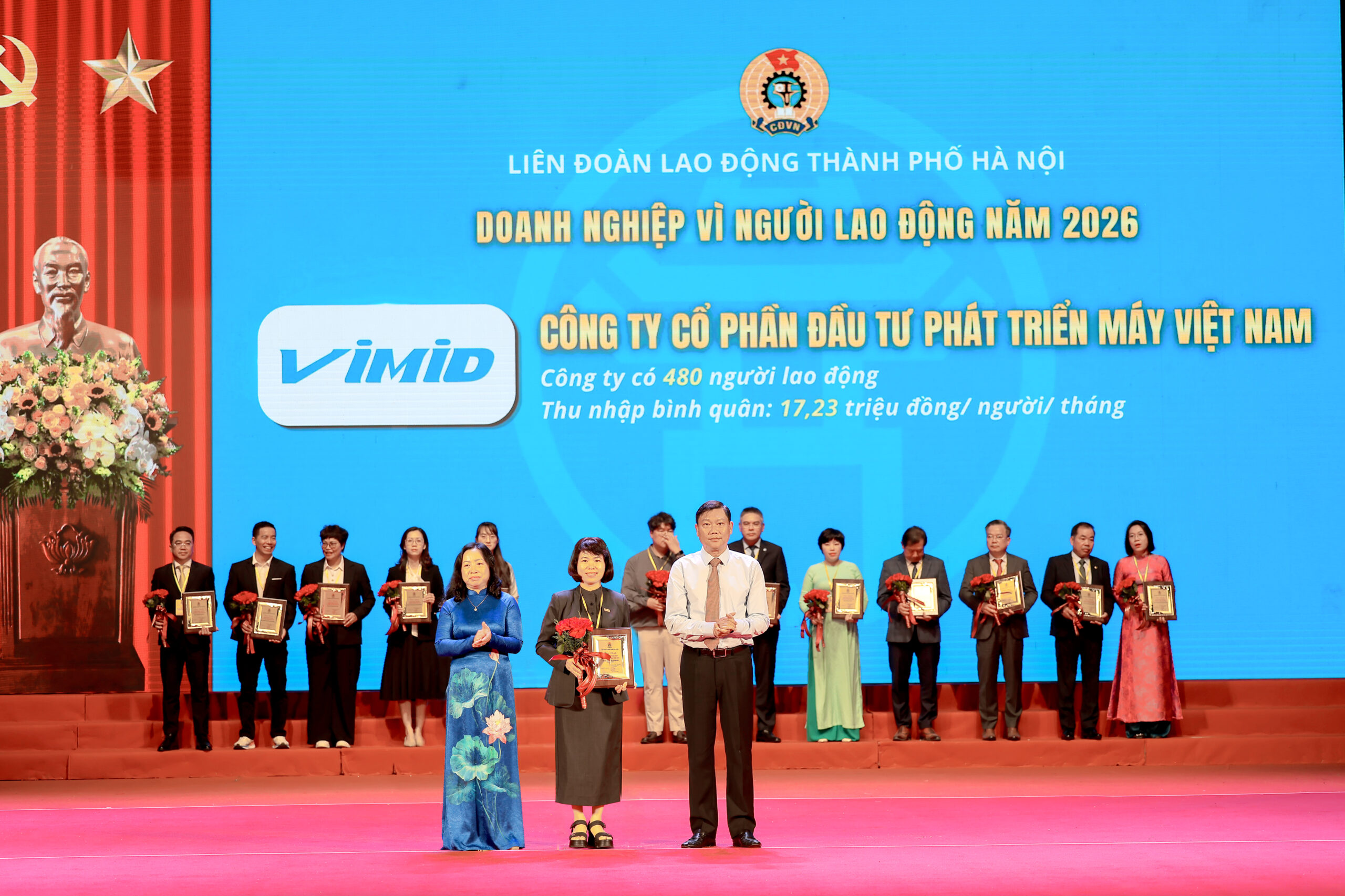 VIMID tự hào đón nhận danh hiệu “Doanh nghiệp vì người lao động” năm 2026 – Khẳng định giá trị con người trong hành trình phát triển bền vững