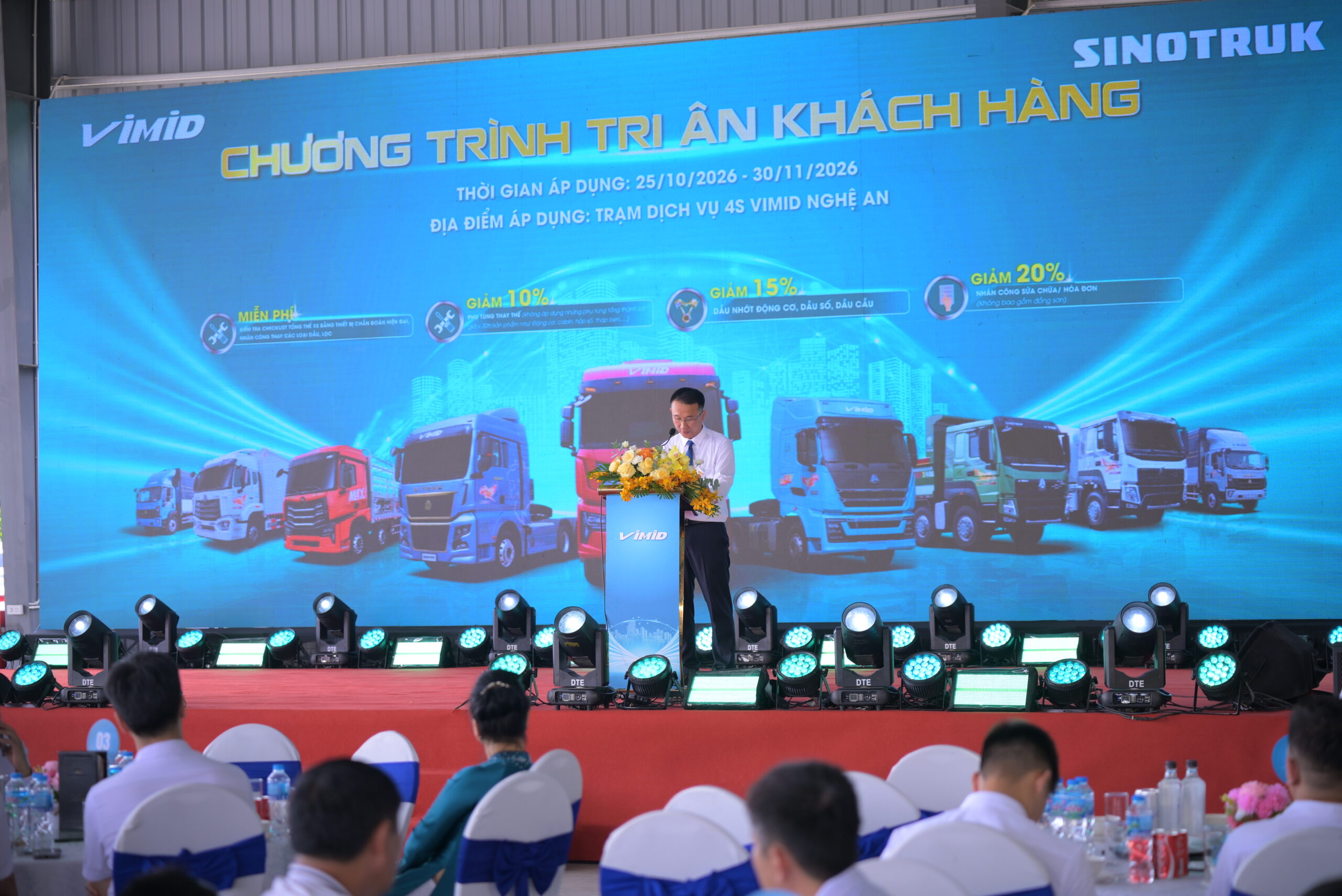 Khai trương Trung tâm Dịch vụ 4S Nghệ An và ra mắt dòng xe tải mới: Bước tiến nâng tầm vị thế của VIMID tại khu vực Bắc Trung Bộ 10 Khai trương Trung tâm Dịch vụ 4S Nghệ An và ra mắt dòng xe tải mới: Bước tiến nâng tầm vị thế của VIMID tại khu vực Bắc Trung Bộ