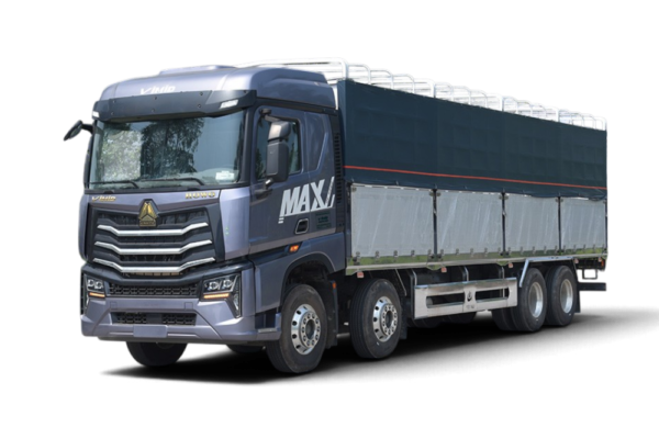 Xe tải thùng Howo Max 400 8x4 khung mui bửng nhôm 9m7