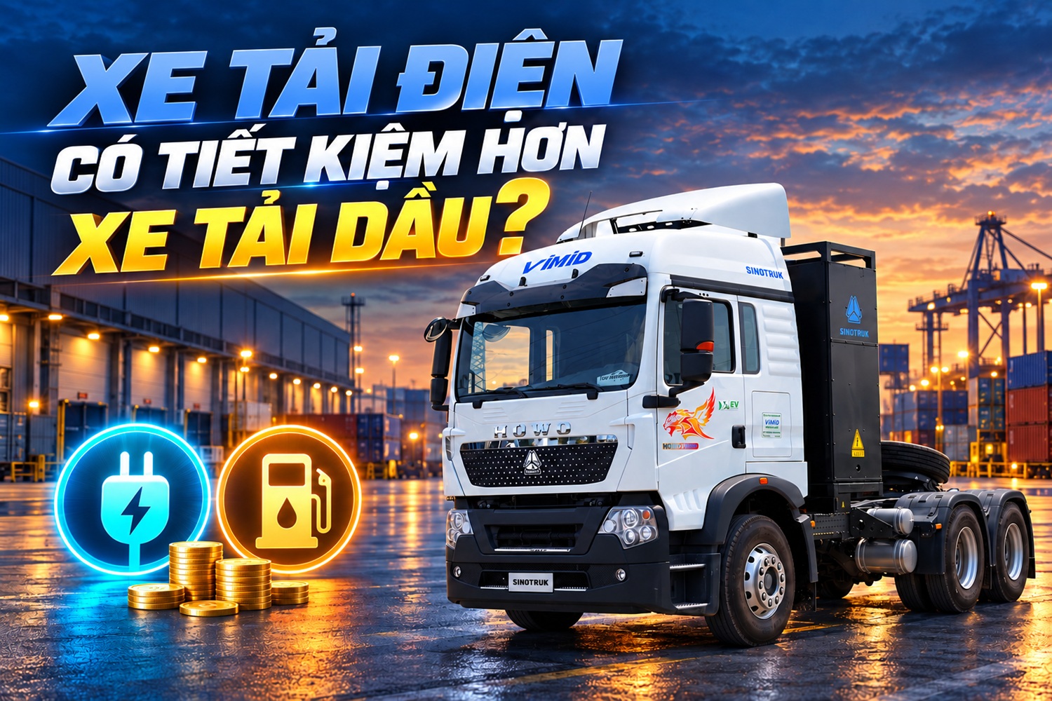 Xe tải điện có tiết kiệm hơn xe tải dầu? Bài toán đầu tư dài hạn 1 Xe tải điện có tiết kiệm hơn xe tải dầu