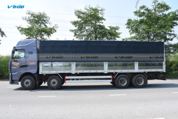 Xe tải thùng HOWO TH7 350 8x4 khung mui nâng bửng hông 9M7