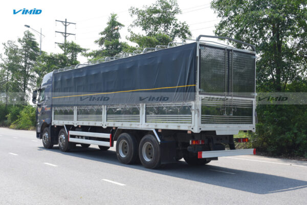 Xe tải thùng HOWO TH7 350 8x4 khung mui nâng bửng hông 9M7