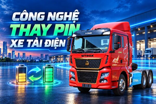Công nghệ thay pin xe tải điện: Giải pháp tối ưu thời gian vận hành