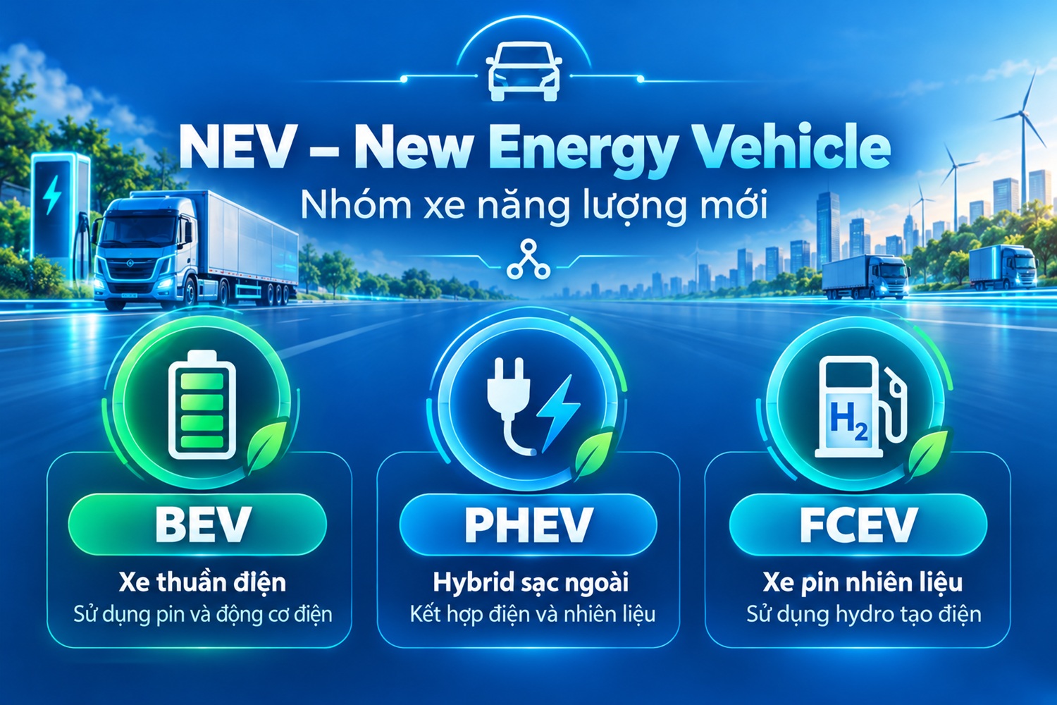 Xe NEV, BEV là gì? Phân biệt các dòng xe năng lượng mới 1 Xe năng lượng mới NEV
