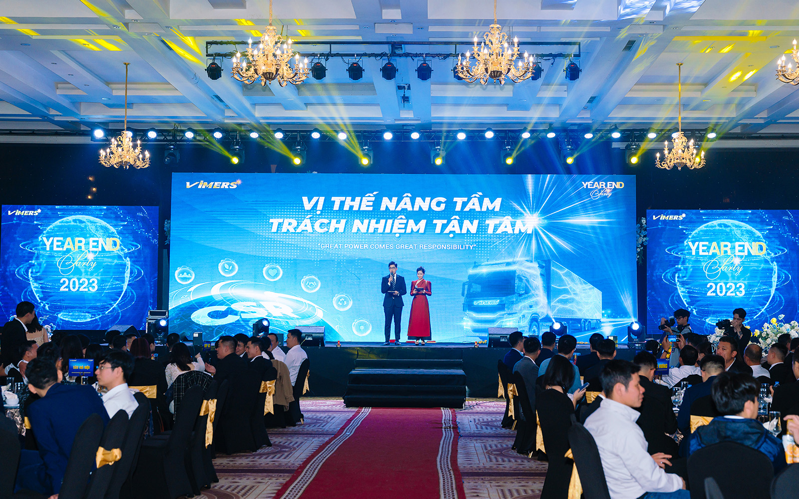 Toàn cảnh sự kiện Year End Party 2023 được tổ chức ngày 3/2 tại trung tâm hội nghị Louis Palace (Hà Đông - Hà Nội)