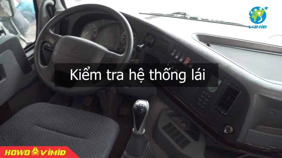 Cách Vận Hành, Sửa Chữa, Bảo Dưỡng Xe Ben HOWO 1 Kiểm tra hệ thống lái xe tải ben Howo