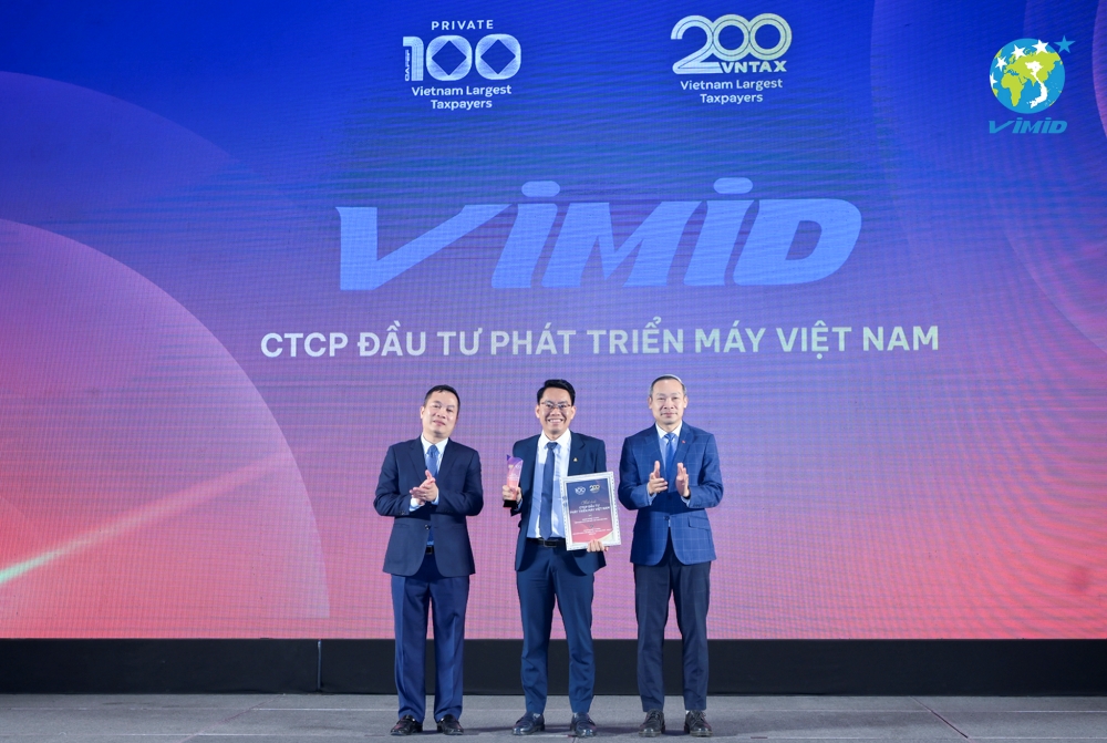 VIMID Honored with Dual Awards: Top 64 Private Enterprises Contributing the Highest Budget in Vietnam and Top 7 Private Enterprises in the Distribution – Retail Sector in 2024