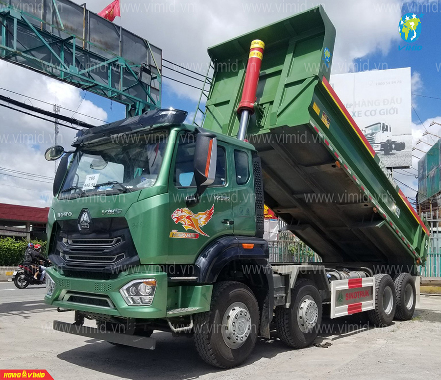 Xe ben đúc HOWO MAN 4 chân VX350