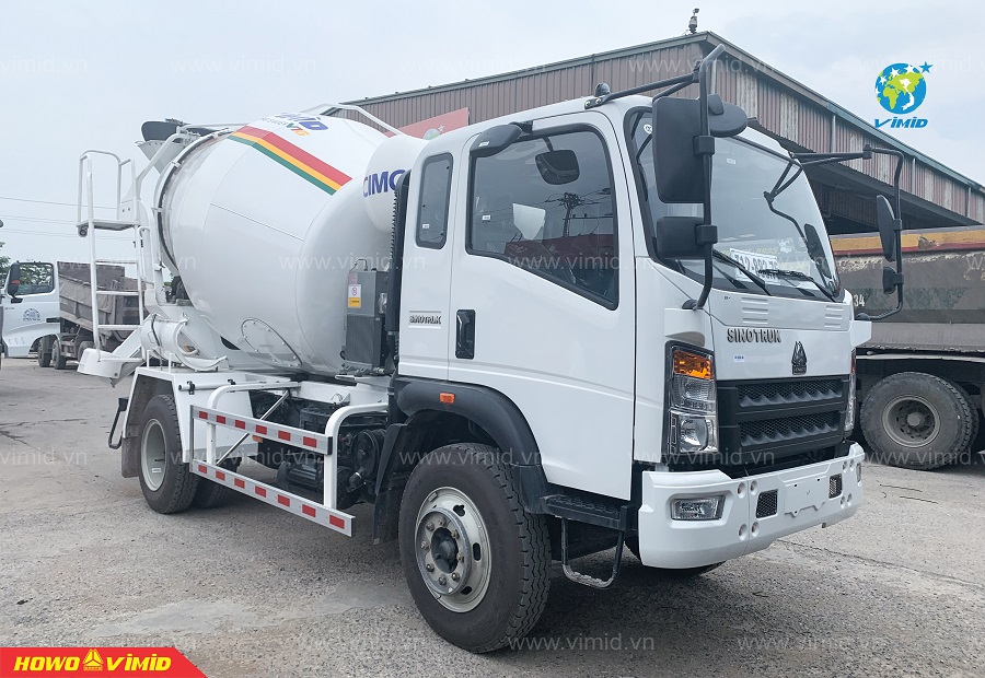 xe trộn bê tông howo 5m3