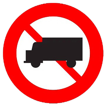 Biển báo cấm P 106a