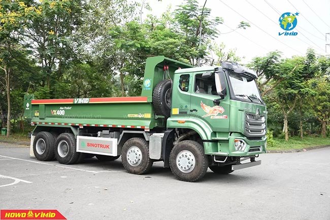 Hình ảnh xe ben NX400 thùng đúc