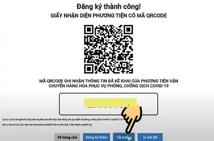 Hướng dẫn cách đăng ký mã QR cho xe tải chi tiết