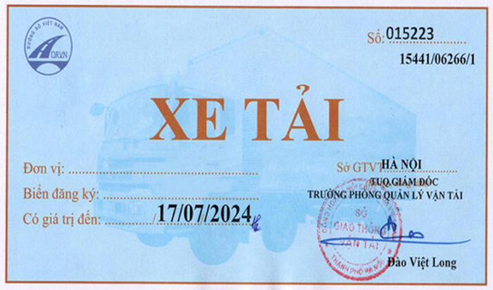 Phù hiệu xe tải là gì?