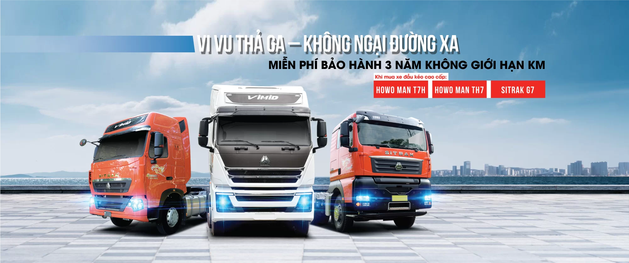 bảo hành 3 năm không giới hạn ki lô mét